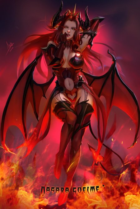 Драгон демон девушка