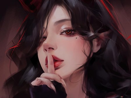 Девушка демон арт