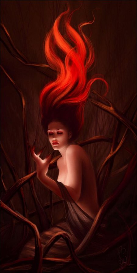 Рыжая ведьма арт