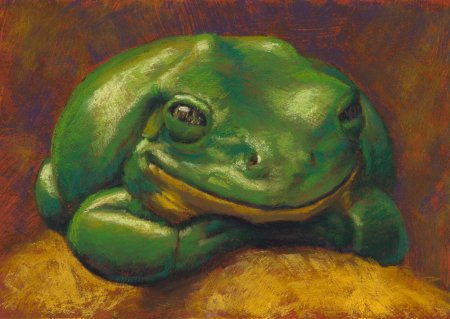 Лягушка живопись