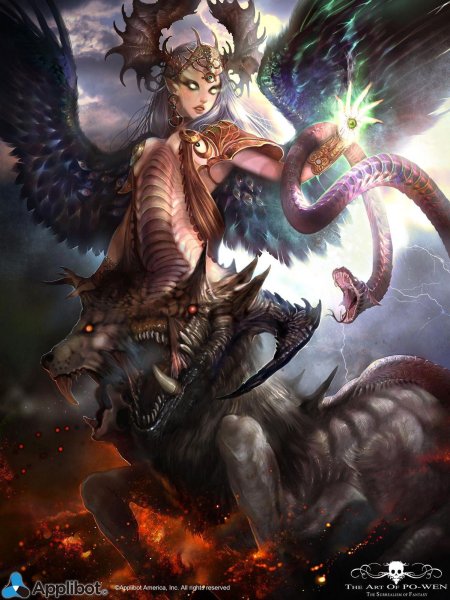 Девушка дракон