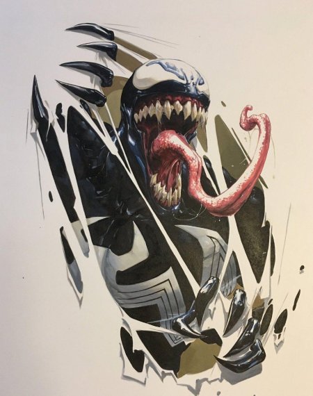 Веном эскизы марвел