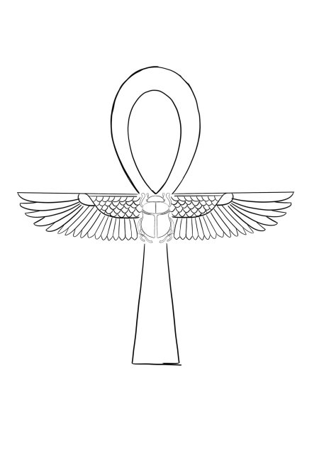 Анкх египетский крест вектор