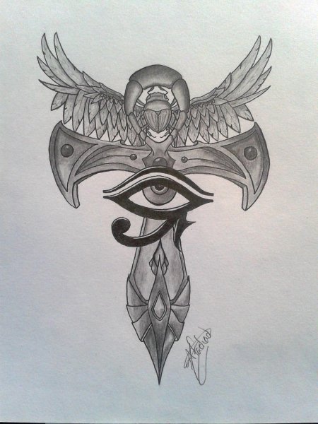 Египетский крест анкх тату