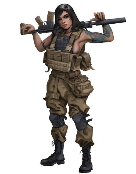 Чвк солдат concept art персонаж