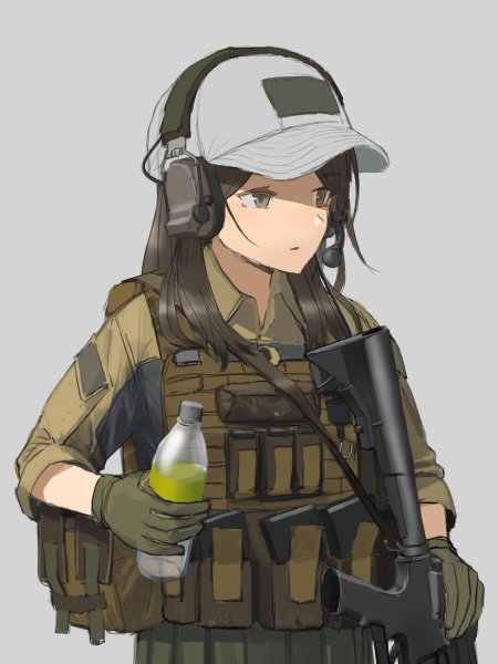 Аниме тянка военная