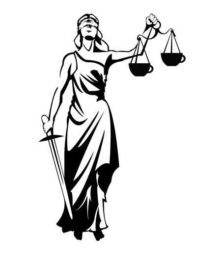 Фемида богиня правосудия в векторе