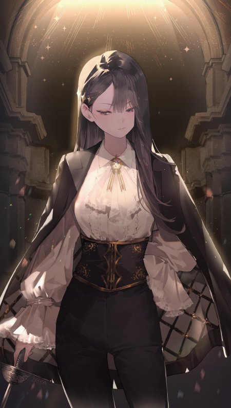 Красивая аниме девушка