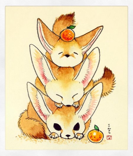 Милые лисички рисунки