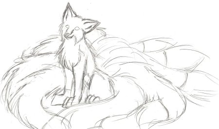 Кицунэ лиса лайнарт