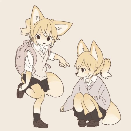 Лис фенек аниме