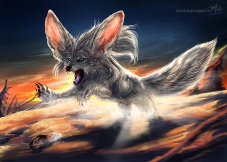 Лисы кицунэ фенек фокс