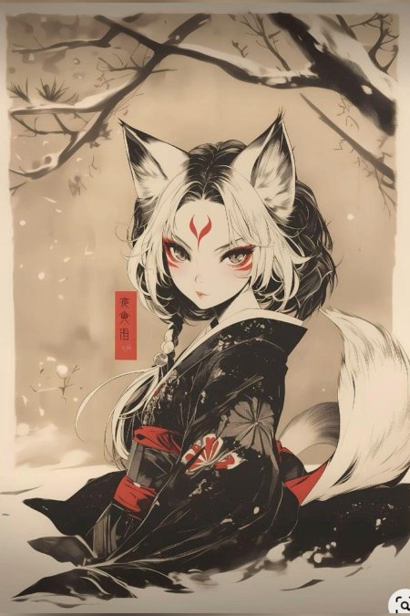 Японская мифология кицунэ