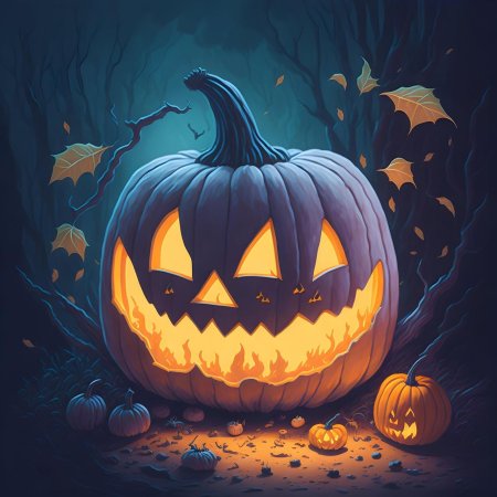 Тыква на хэллоуин