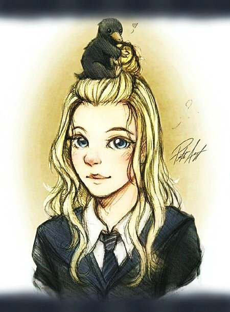 Полумна лавгуд рисунок