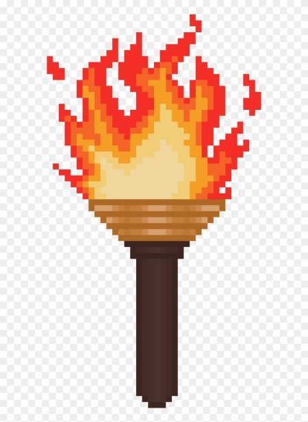 Пиксель факел