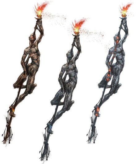 Огонь скульптура