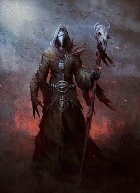 Чумной доктор некромант арт