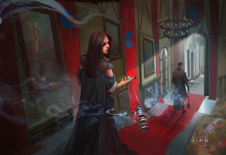 Девушка арт фэнтези