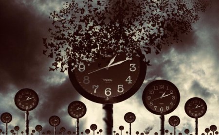 Часы с бабочками на стену