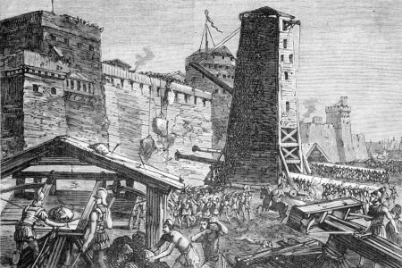 Штурм римлянами крепости рисунок