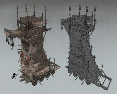 Осадная башня властелин колец