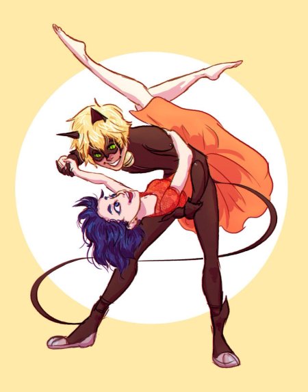 Маринетт и кот нуар