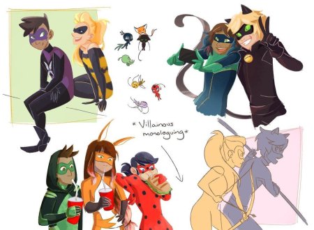 Персонажи леди баг и супер кот