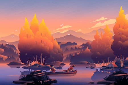 Пейзаж адоб иллюстратор