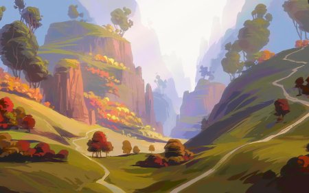 Мультяшные пейзажи