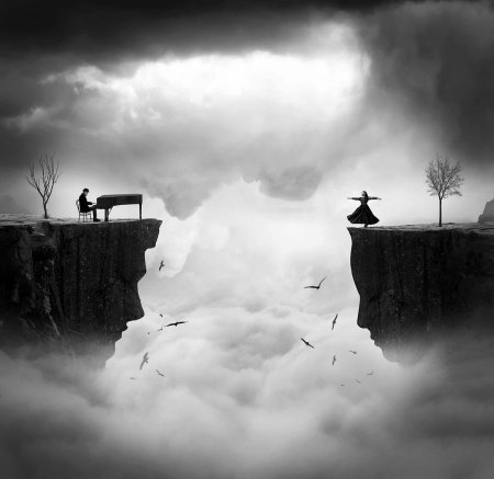 Человек на краю пропасти