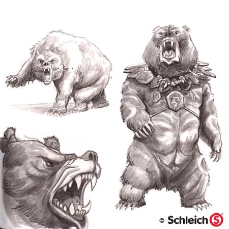 Медведь карандашом рисунок