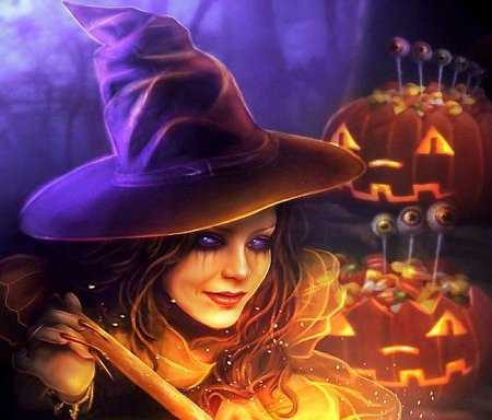 Хэллоуин ведьма