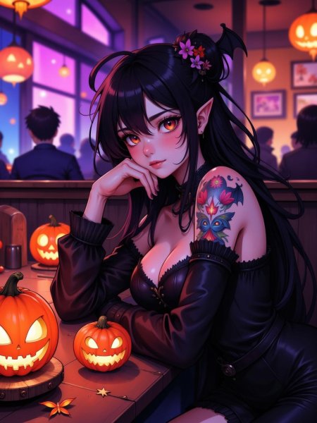 Девушка хэллоуин