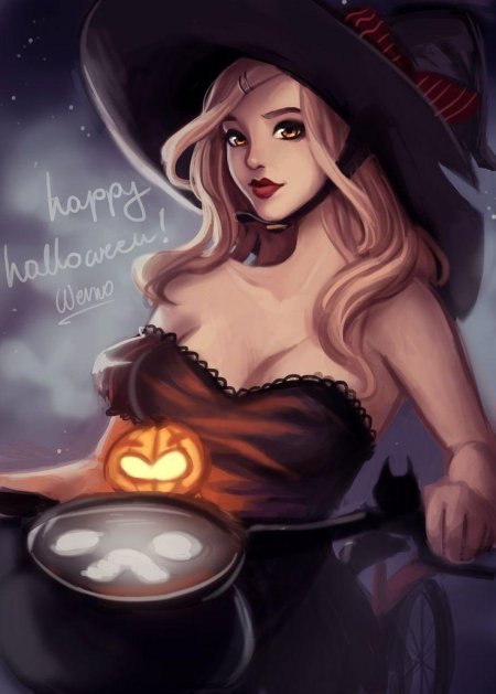 Девушка хэллоуин