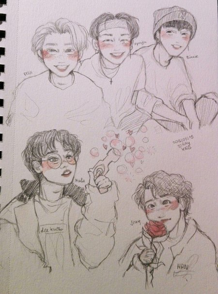 Стрей кидс для срисовки