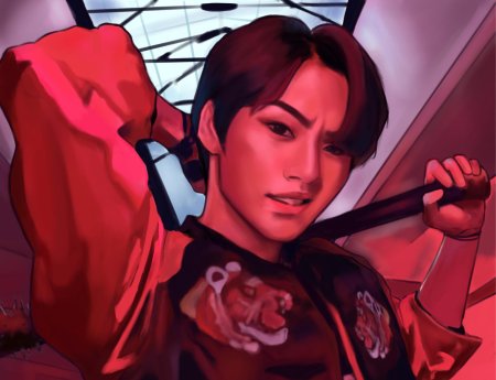 Lee know stray kids арт