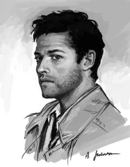 Кастиэль сверхъестественное портрет