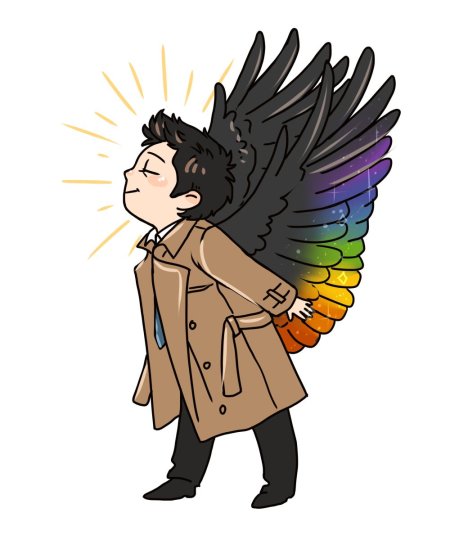 Сверхъестественное кастиэль чиби