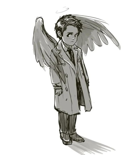 Сверхъестественное кастиэль чиби