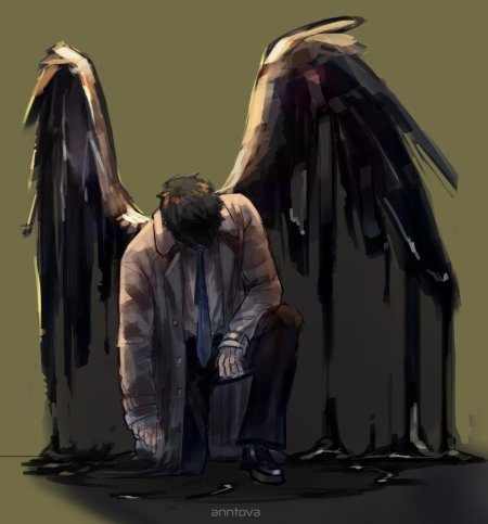 Кастиэль с крыльями