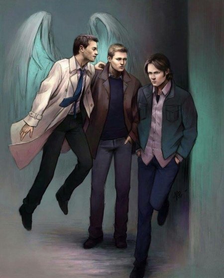 Сверхъестественное кастиэль дин сэм