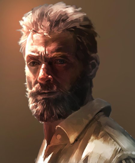 Логан росомаха борода арт