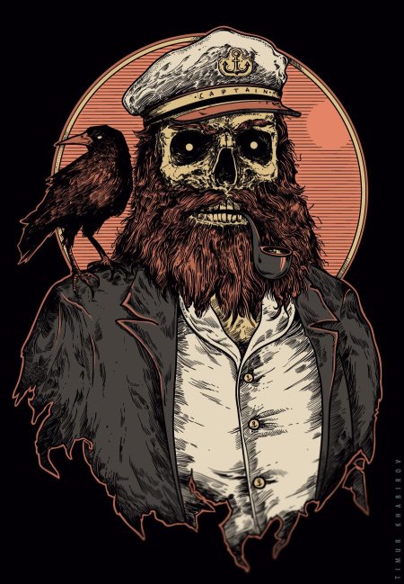 Череп с бородой