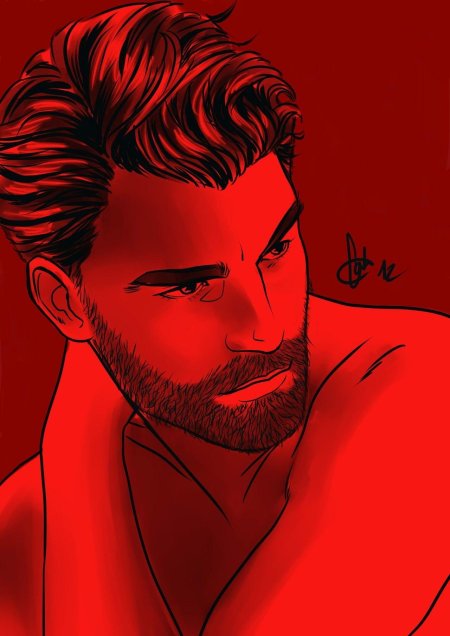 Мужчина с бородой арт