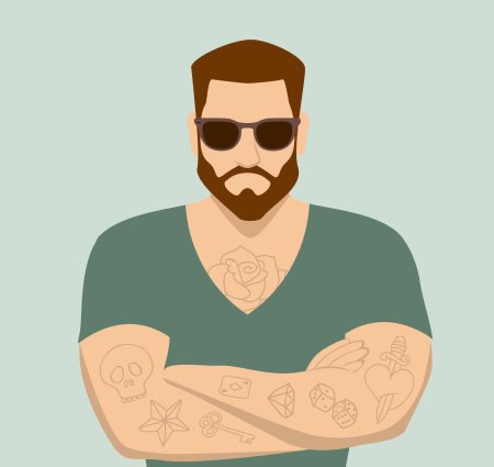 Парень с бородой