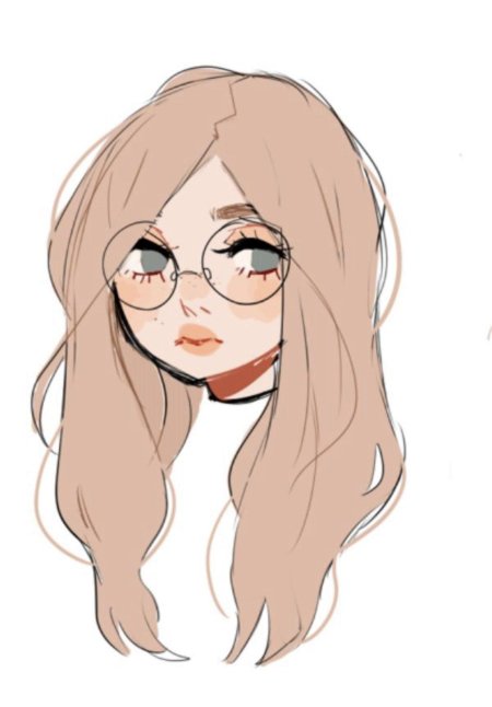 Девочка в мультяшном стиле