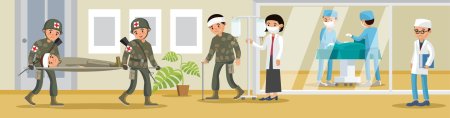 Военный госпиталь рисунок