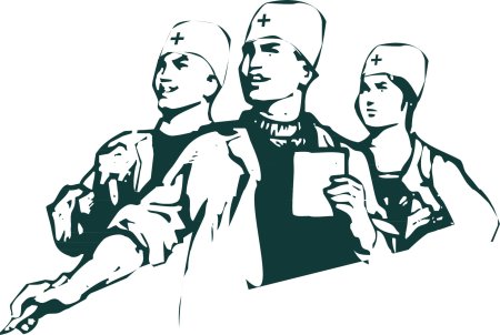 Силуэты медиков