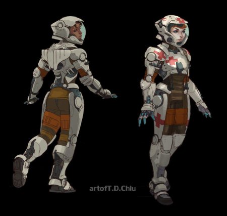 Sci fi броня солдат медик